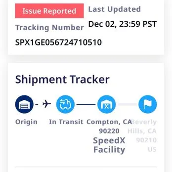 SpeedeX Tracking Number